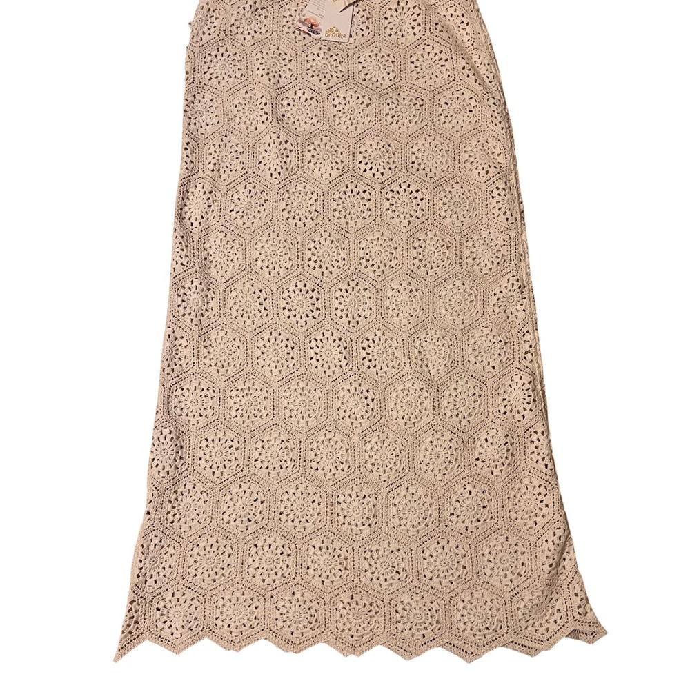 Agua Bendita Handmade Crochet Maxi Skirt – Size M – New With Tags